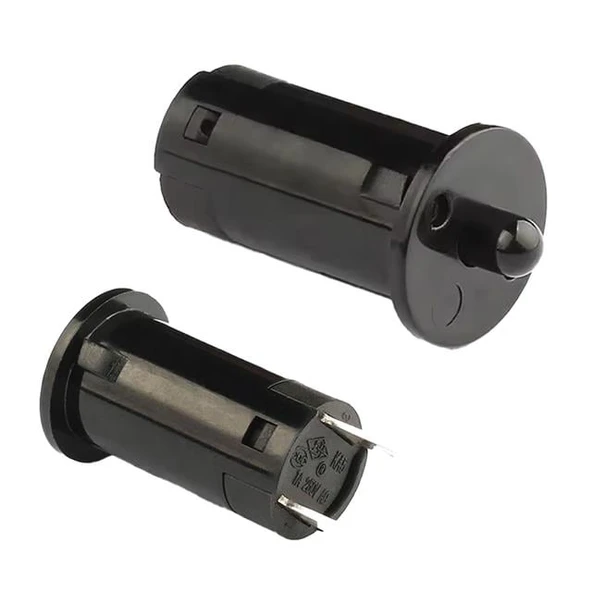 IC-187A Kapak Switch Ø12mm (NC) Normalde Kapalı Kontak PBS-25B Siyah ürün görseli 1
