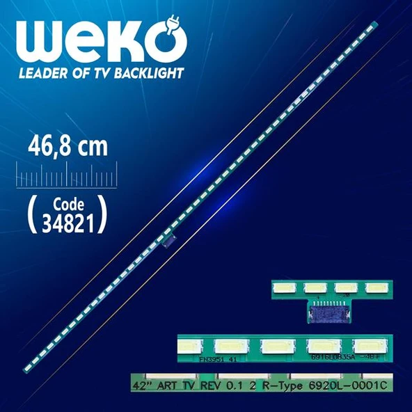 42 Art Tv Rev 0.1 2 R-Type 6920L-0001C - 46.8 Cm 48 Ledli - (Wk-698) ürün görseli 1