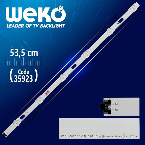 V5DU-600DCB-R1 S_5U70-60_FL_R6 L8 53.5 Cm Tv Led Bar (Tvnizi açıp içindeki led barla birebir aynısı olduğunu görmeden almayınız. Sonrasında iade ALMAMAKTAYIZ.) ürün görseli 1