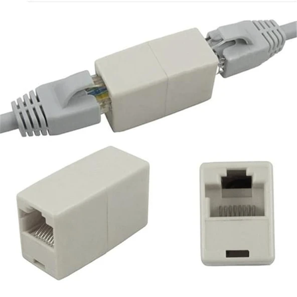 Powermaster PM-1698 RJ45 Dişi/Dişi 8P8C Ethernet Kablo Uzatma Ara Aparatı ürün görseli 1