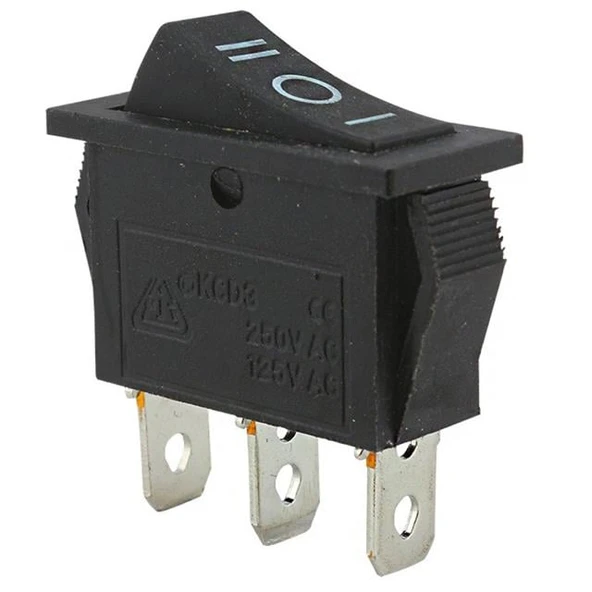IC-117 Dar Işıksız On-Off-On 3P Yaylı Anahtar ürün görseli 1