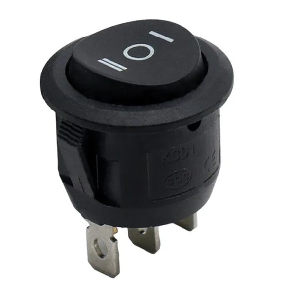 IC-134 Yuvarlak Işıksız On-Off-On 3P Anahtar ürün görseli 1