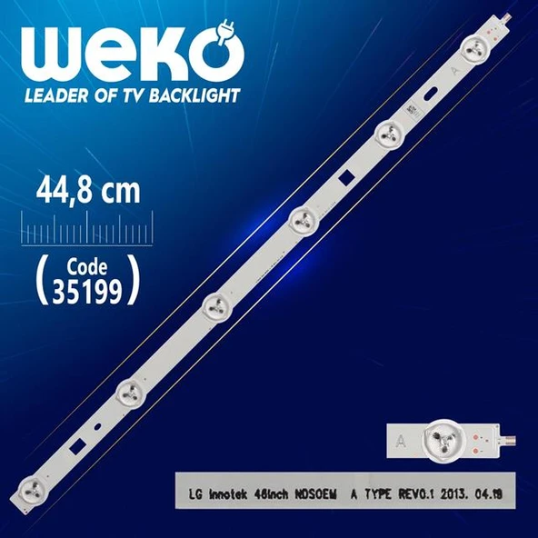 Lg Innotek 46Inch Ndsoem A Type Rev0.1 - 44.8 Cm 6 Ledli - (Wk-450) ürün görseli 1