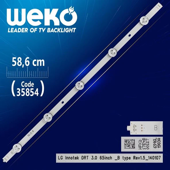 Lg Innotek Drt 3.0 65Inch _B Type Rev1.5_140107 - 58.6 Cm 5 Ledli - (Wk-1316) ürün görseli 1