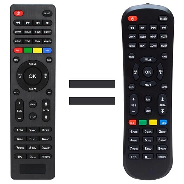 Mersat Vip Full HD Uydu Alıcı Kumandası ürün görseli 1