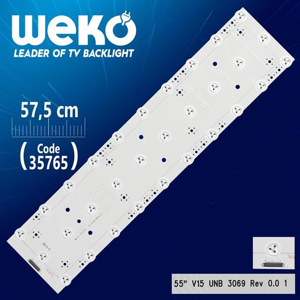 55'' V15 UNB 3069 REV 0.0 1 B - 57.5 Cm 30 Ledli - WK-1233 Led Tv Bar ürün görseli 1