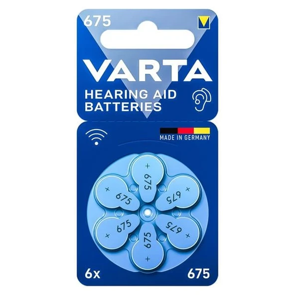 Varta 675 Numara Kulaklık İşitme Cihazı Pili (6'Lı Paket) ürün görseli 1