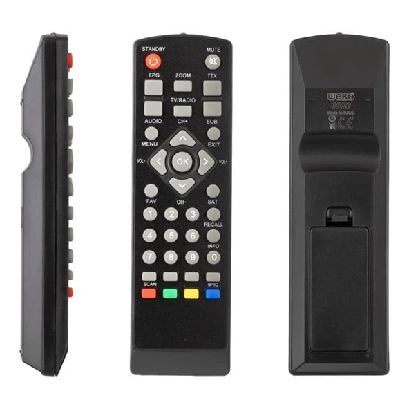 Goldmaster Mini SD - Digimaster Hector Mini Scart - Korax Mini Box - Hiremco Mini SD Wise Uydu Alıcı Kumandası ürün görseli 1