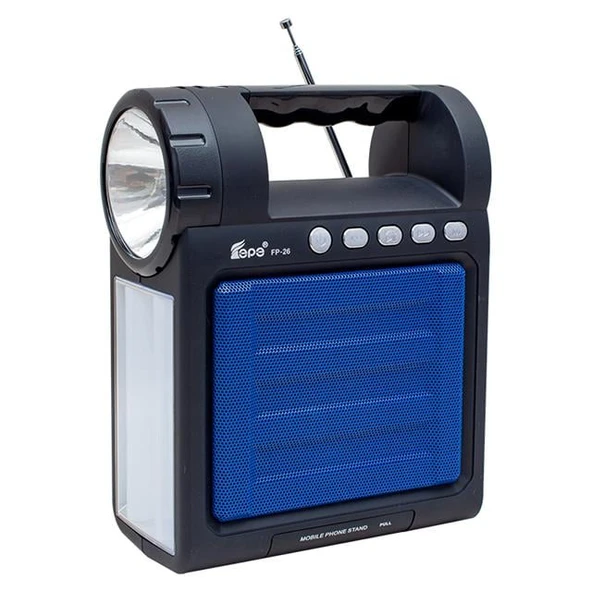 Magicvoice FP-26 USB-SD-FM-Bluetooth Destekli Fenerli Taşınabilir Hoparlör ürün görseli 1