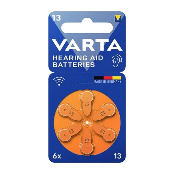 Varta 13 Numara Kulaklık İşitme Cihazı Pili (6'Lı Paket) ürün görseli 1