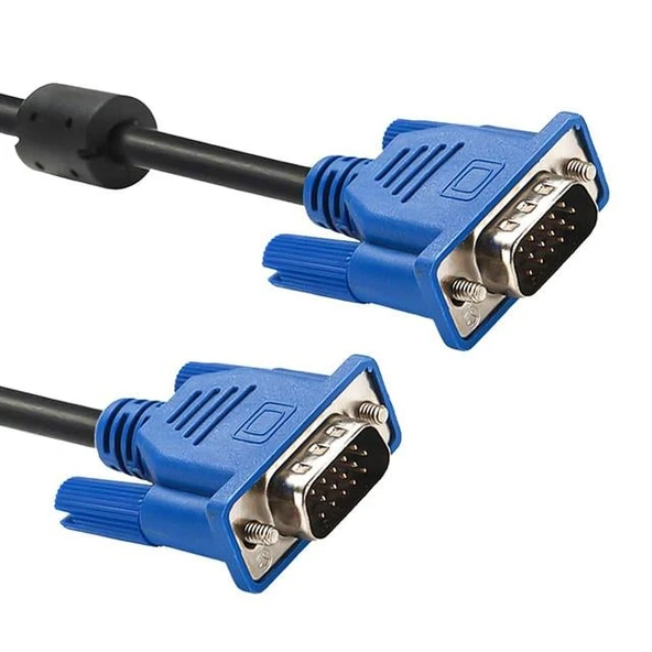 Powermaster VGA155 Siyah 15 Pin 3+6 Erkek-Erkek 5 Metre VGA Kablosu ürün görseli 1