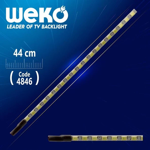 20'' UNİVERSAL MONİTÖR E-LED 75 LEDLİ (2835) 440MM 12V ÇİFT LED+SÜRÜCÜ+KABLO TAKIM ürün görseli 1