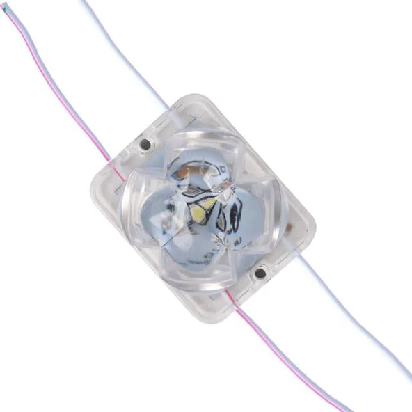 Powermaster PM-14711 12 Volt 2 Watt Soğuk Beyaz Yanıp Sönen Çakar 4333-3030 Modül Led 43X33x28mm ürün görseli 1