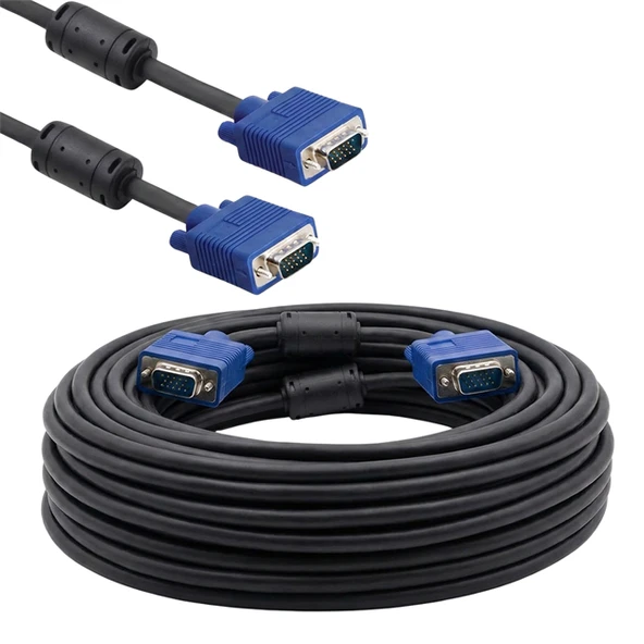 Powermaster PM-11097 15 Pin Erkek/Erkek 40 Metre VGA Kablo ürün görseli 1