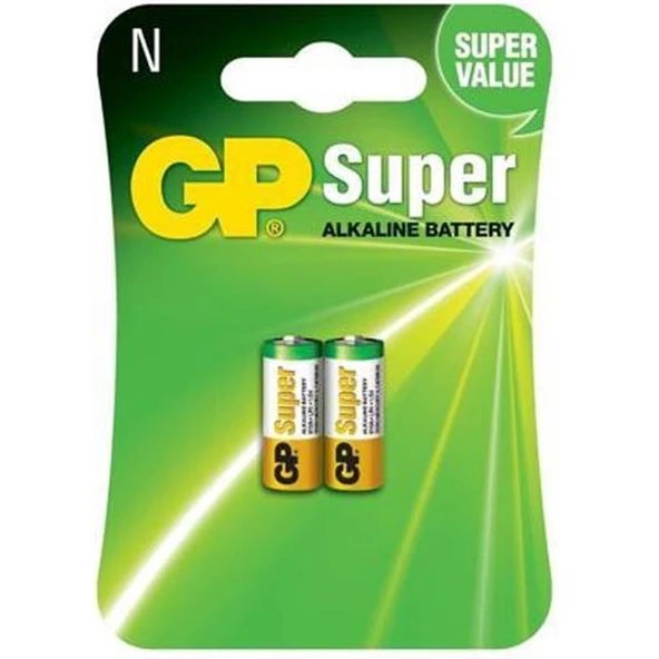 GP 910 LR1 Alkalin Kısa Pil (2'Li Paket) ürün görseli 1