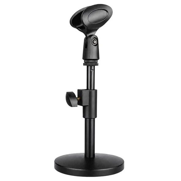 Powermaster MS-25 Masa Üstü Mikrofon Tutucu Sehpası 14-25CM Ayarlanabilir Ağır Tabanlı Stand ürün görseli 1