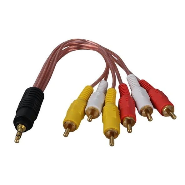 3.5 Mm Stereo Erkek -6 Tos Erkek 5+1 Ses Sistemi Kablosu ürün görseli 1