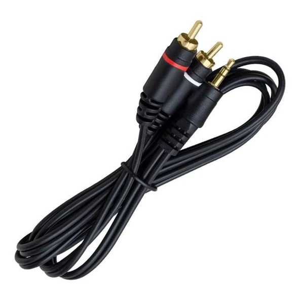 Powermaster PM-4283 2 RCA 3.5 Mm Stereo 1.5 Metre Kablo ürün görseli 1