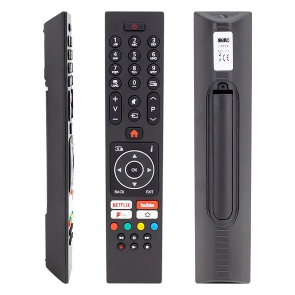 Vestel 49UD8200 - 55UD8450 Netflix-Youtube-Play Tuşlu Lcd-Led Tv Kumanda (RC43137-30101403) ürün görseli 1