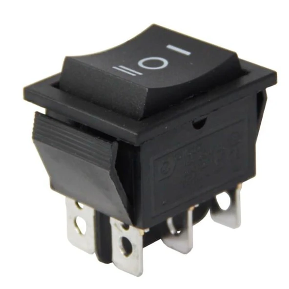 Geniş Işıksız 6 Pinli Yaylı Anahtar (Mom-Off-Mom) IC-110 ürün görseli 1