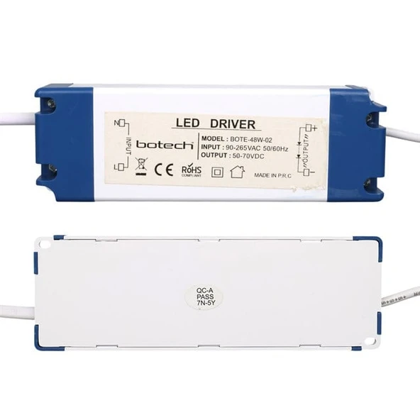 Botech BOTE-48W-02 60X60 Panel Led Driver Adaptörü (50V-70V Dc) - Resim 2