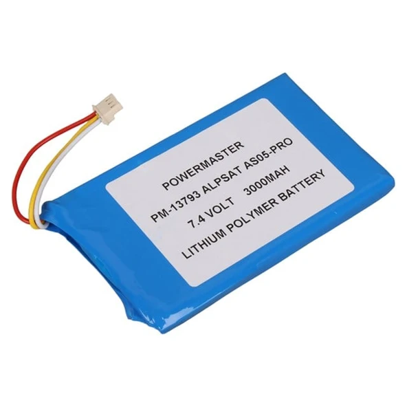 Powermaster PM-13793 Lityum Polimer 7.4 Volt 3000 Mah Uydu Bulucu Pili Batarya ürün görseli 1