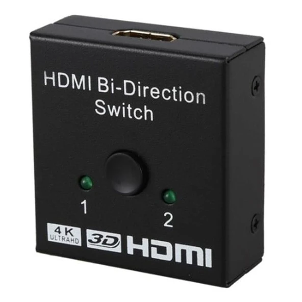 Powermaster PM-19903 Çift Yönlü 2 Port HDMI Splitter Çoklayıcı Birleştirici Switch ürün görseli 1
