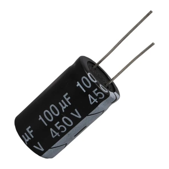 100 MF 400 V Tel Bacak Kondansatör ürün görseli 1