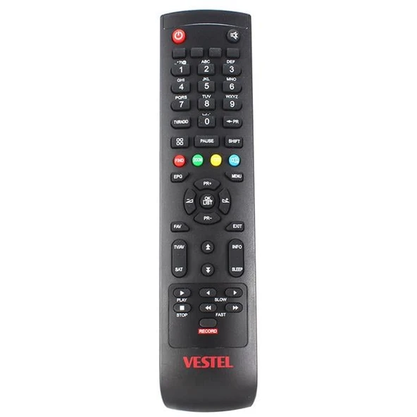 Vestel Record Tuşlu Lcd Tv Kumandası ürün görseli 1