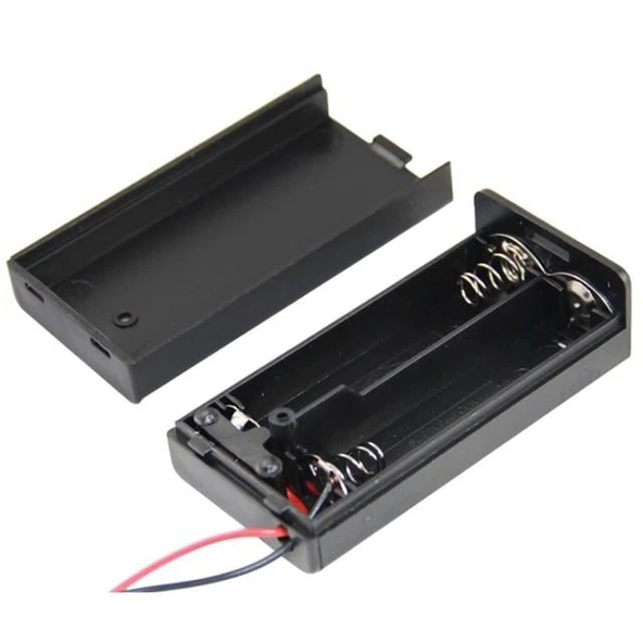 Powermaster IC-233C Kapaklı Switch'li 2'Li AA Pil Yuvası ürün görseli 1