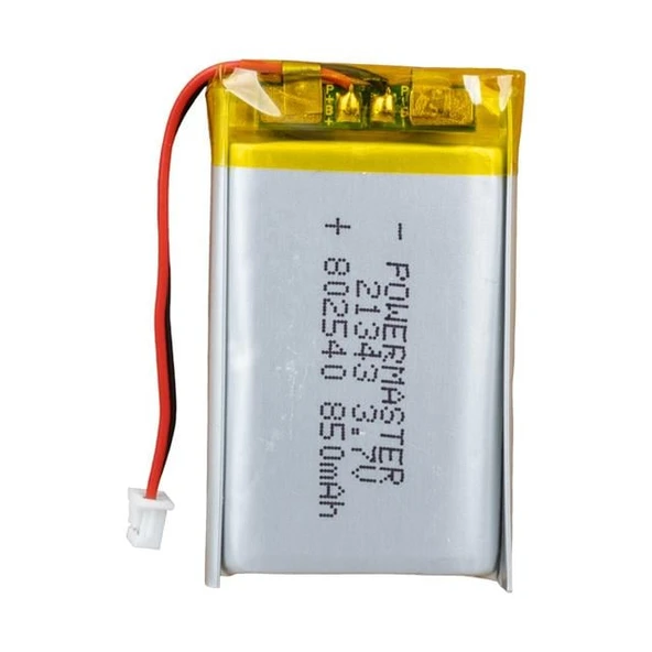 Powermaster 802540 3.7 Volt 850 Mah Lityum Polimer Pil ürün görseli 1