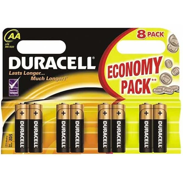 Duracell Aa Kalem Pil (8Li Paket Fiyatı) ürün görseli 1
