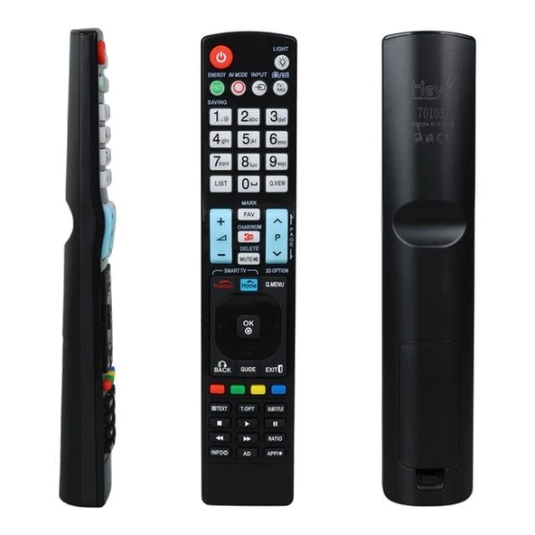 Hey LG Küçük Kalıp Premium Tuşlu Lcd Led TV Kumanda (AKB72914050-RC0931-082019001) ürün görseli 1