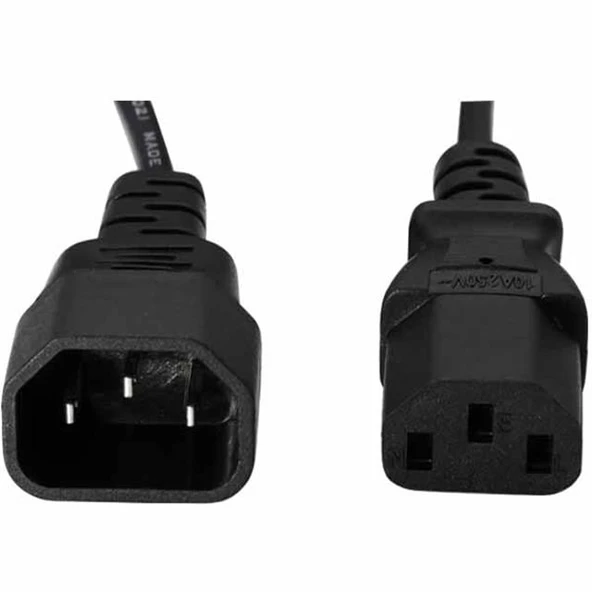 Powermaster PM-567 C14 C13 Power Güç Kablosu Ara Uzatma 3X0.75Mm 1.8 Metre UPS PDU Kablosu (10A 250V) ürün görseli 1