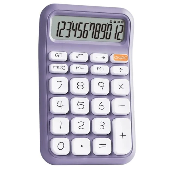 Powermaster PM-25411 Mor 12 Haneli Hesap Makinesi ürün görseli 1