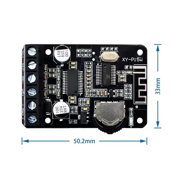 Powermaster XY-P15W Bluetooth Amfi Modülü Amplifikatör Devresi - Resim 2