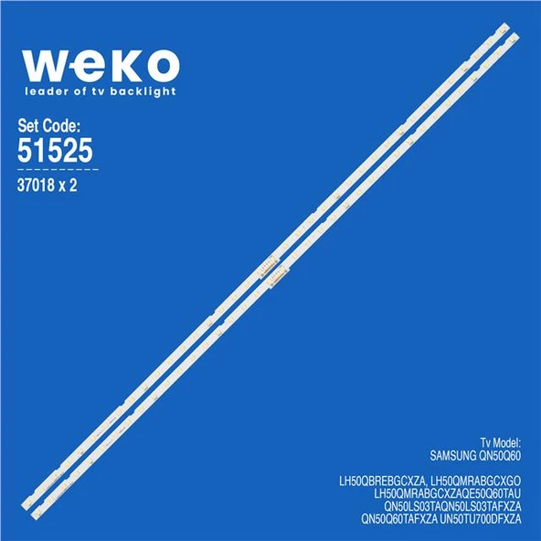 Samsung QN50Q60TAFXZA 50'' 2 Adet Tv Led Bar (Tvnizi açıp içindeki led barla birebir aynısı olduğunu görmeden almayınız. Sonrasında iade ALMAMAKTAYIZ.) ürün görseli 1