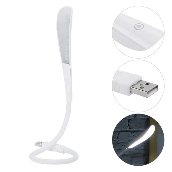 Powermaster PM-24560 14 Ledli Beyaz Esnek Usb Led Lamba 3 Kademeli ürün görseli 1
