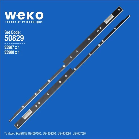 Samsung UE46D8090 46'' İnç 2 Adet Tv Led Bar (Tvnizi açıp içindeki led barla birebir aynısı olduğunu görmeden almayınız. Sonrasında iade ALMAMAKTAYIZ.) ürün görseli 1
