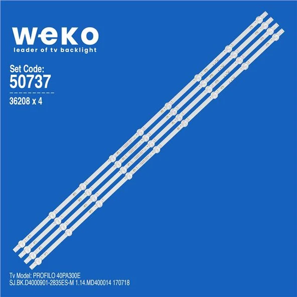 Profilo 40PA300E 40'' İnç 4 Adet Tv Led Bar (Tvnizi açıp içindeki led barla birebir aynısı olduğunu görmeden almayınız. Sonrasında iade ALMAMAKTAYIZ.) ürün görseli 1