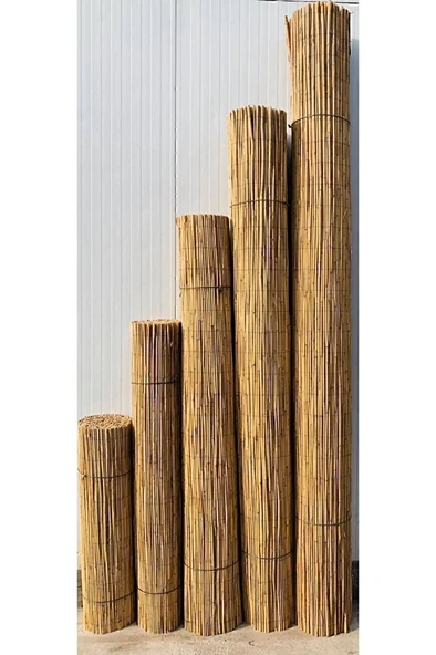 Kamış Çit Bambu Çit Hasır Doğal 1,00 X 5,00 Metre (TELLİ) ürün görseli 1