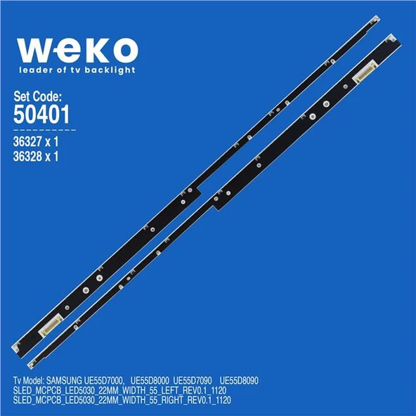 Samsung UE55D8090 55'' İnç 2 Adet Tv Led Bar (Tvnizi açıp içindeki led barla birebir aynısı olduğunu görmeden almayınız. Sonrasında iade ALMAMAKTAYIZ.) ürün görseli 1