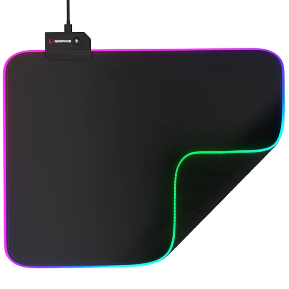 Rampage MP-21 Pulsar M Rgb Ledli 252X328X3 Mm Siyah Oyuncu Mouse Pad ürün görseli 1