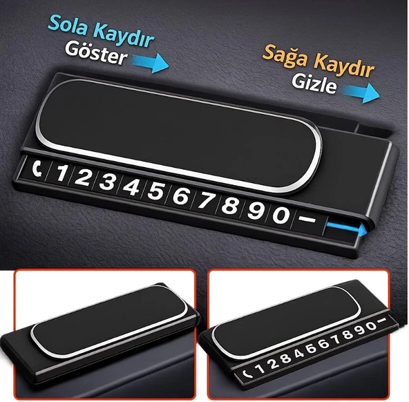 Kayar Kapaklı Torpido Üstü Fosforlu Numaratör ürün görseli 1