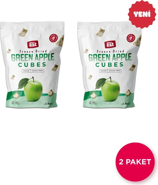 EverEat Elma Kuru Meyve Cipsi 20 G x 2 Adet Dondurularak Kurutulmuş Meyve - Freeze Dried ürün görseli 1