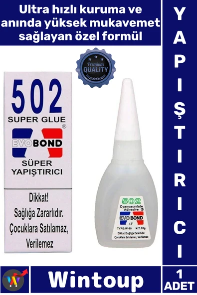 #Yapıştırıcısı Hızlı Kuruyan Güçlü Anında Etkili Profesyonel Japon Yapıştırıcısı Süper Glue 20 Gr ürün görseli 1