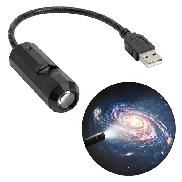 Powermaster PM-29073 USB Oda Uzay Atmosfer Aydınlatma Projeksiyon Lambası ürün görseli 1