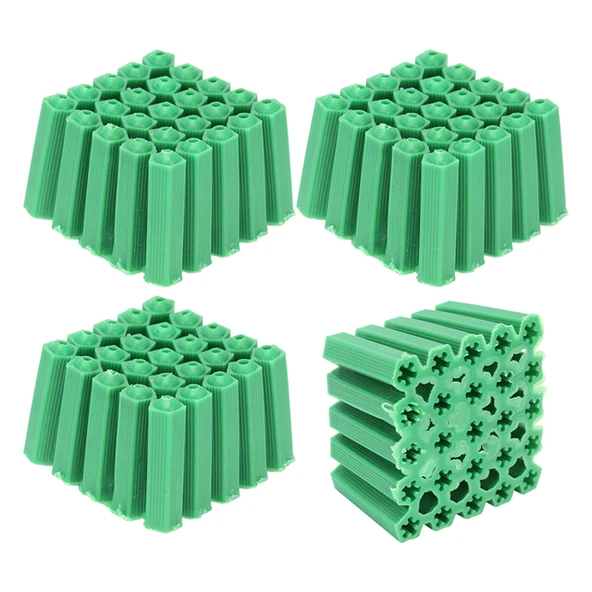 6Mm Yeşil Plastik Dübel 500'Lü Ekonomik Paket ürün görseli 1