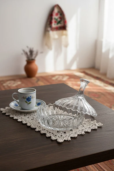 Cam Şekerlik/Lokumluk - 330 CC - Resim 2