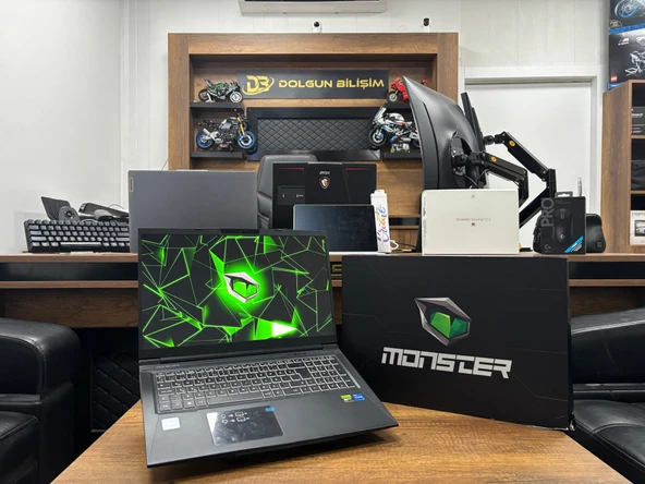 Monster Tulpar T7 V20.6.5 i7-13700H 32 GB 1 TB RTX4060 17.3" Oyuncu Notebook (İKİNCİ EL) ürün görseli 1